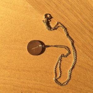 14k Yellow Gold Chain with a Gold-Plated Pendant